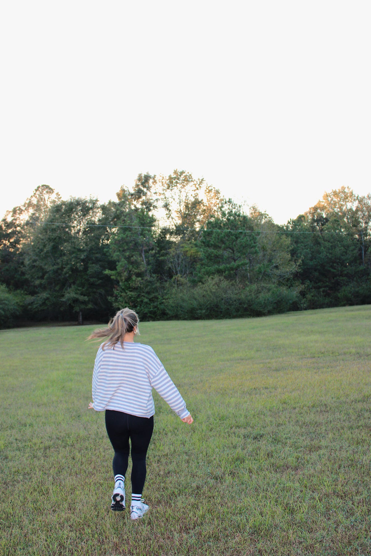 Knit Striped Sweater Cardigan