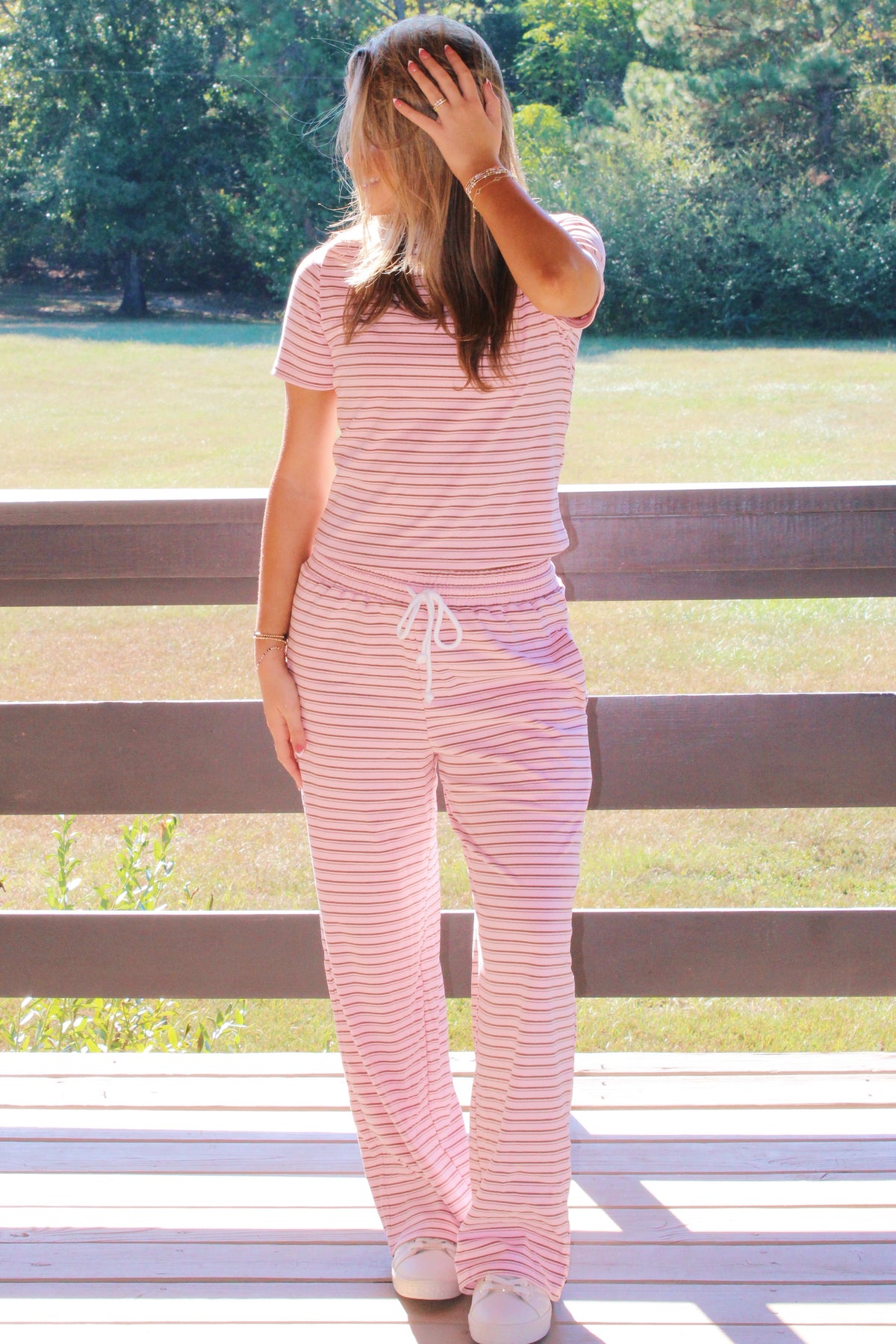 Striped Lounge Set