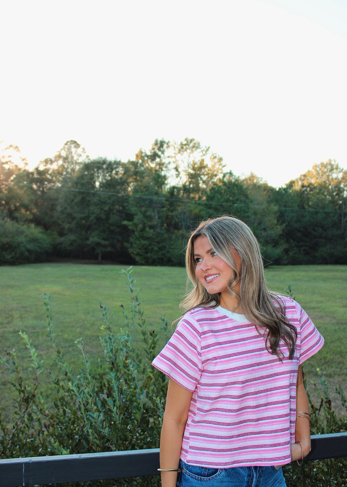 Striped Crop T-shirt