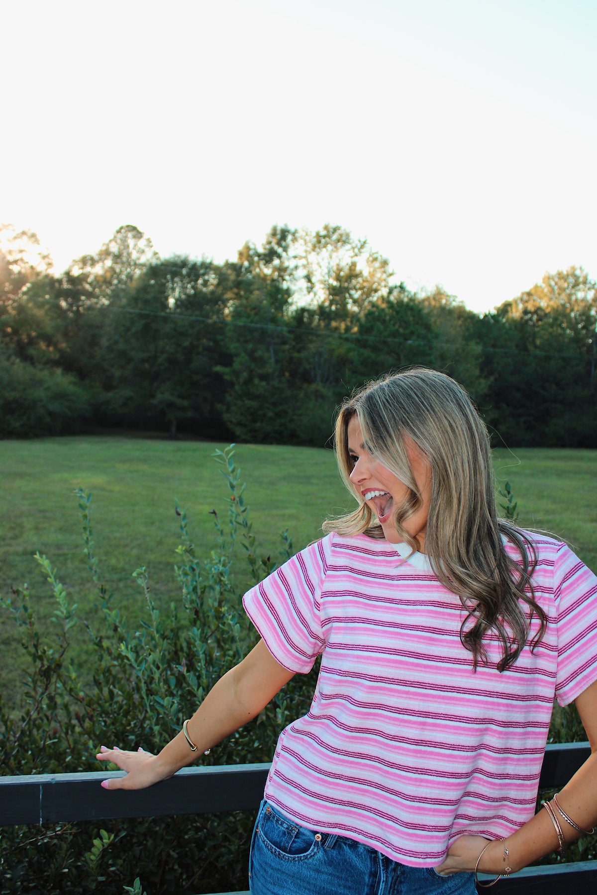 Striped Crop T-shirt