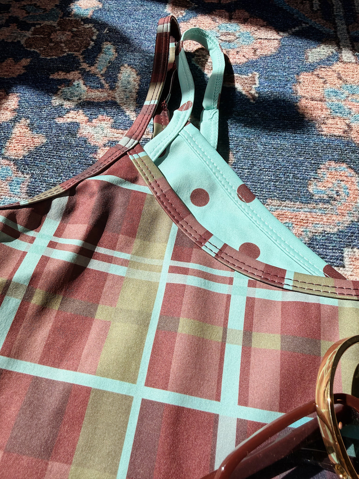 Plaid Layered Athletic Dress