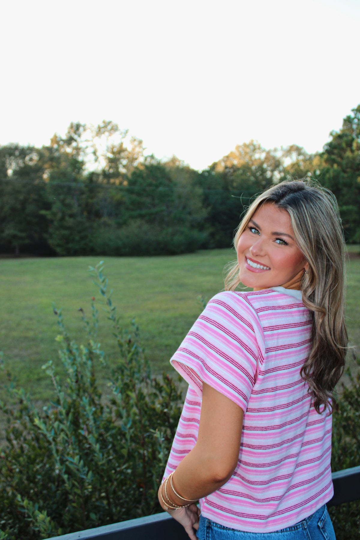 Striped Crop T-shirt